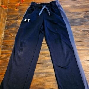 Boys Under Armour, Athletic Pants, Black and Gray, Size XS
